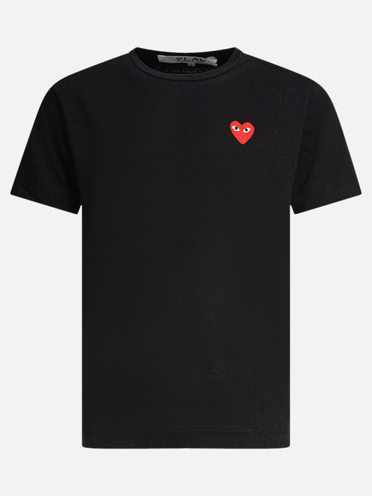 T-shirt girocollo Logo  Nero - Comme Des Garçons Play Uomo | PDP | VIETTI Online Store 

