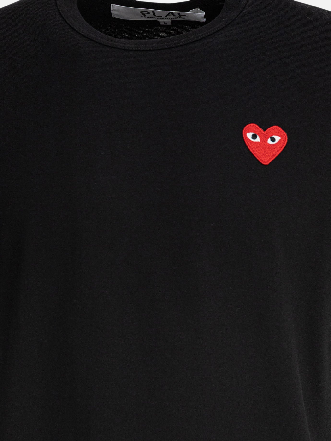T-shirt girocollo Logo  Nero - Comme Des Garçons Play Uomo | PDP | VIETTI Online Store | thumbnail_3
