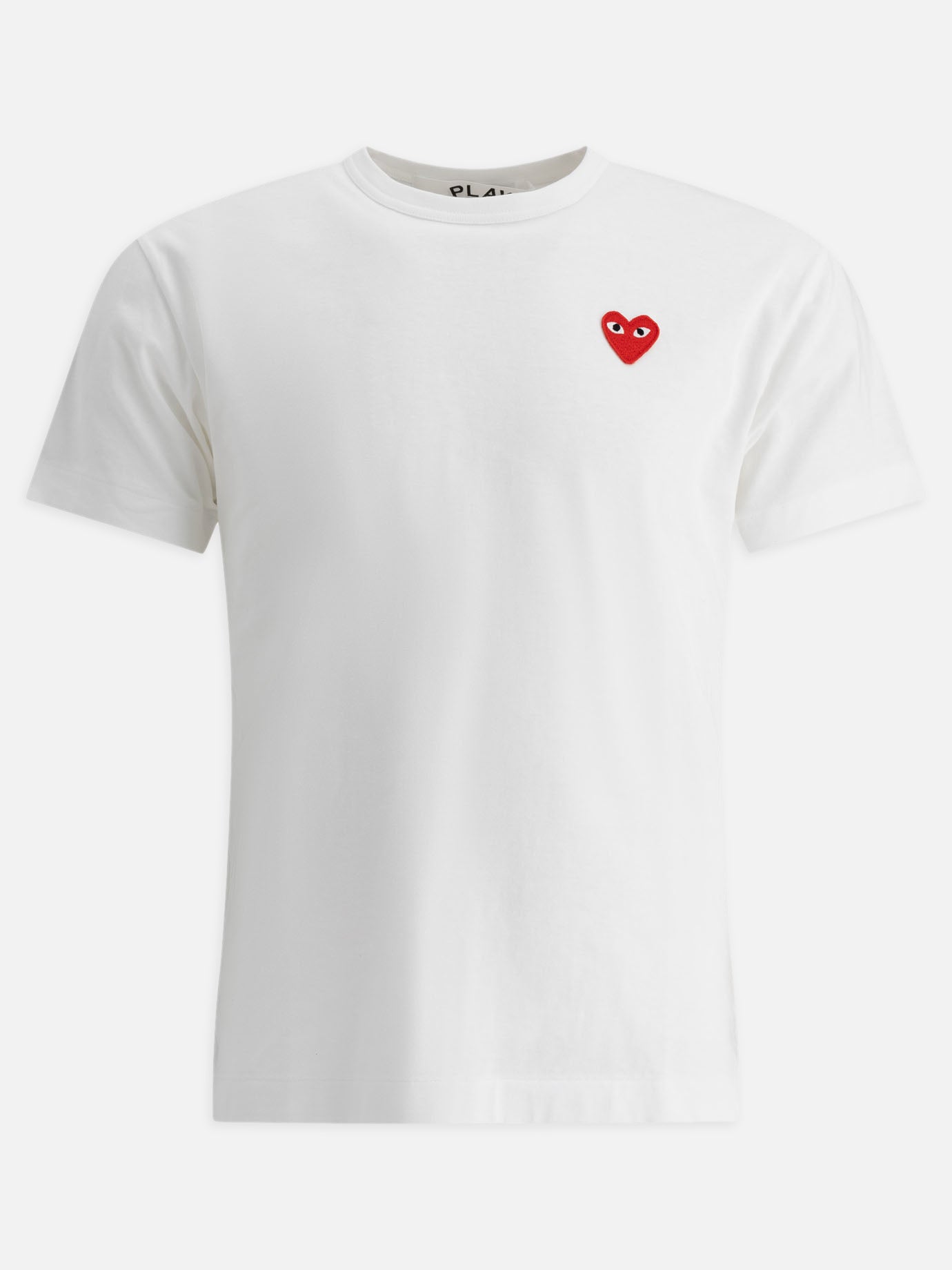T-shirt girocollo Logo  Bianco - Comme Des Garçons Play Uomo | PDP | VIETTI Online Store | thumbnail