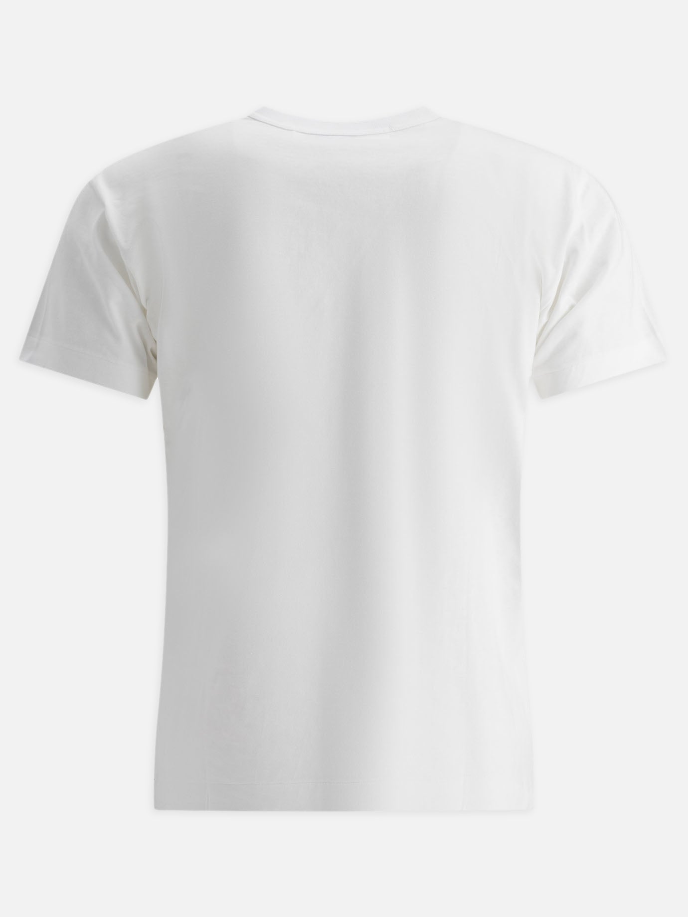 T-shirt girocollo Logo  Bianco - Comme Des Garçons Play Uomo | PDP | VIETTI Online Store | thumbnail_2