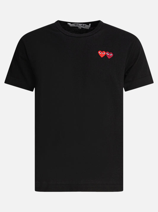 T-shirt girocollo Logo  Nero - Comme Des Garçons Play Uomo | PDP | VIETTI Online Store 
