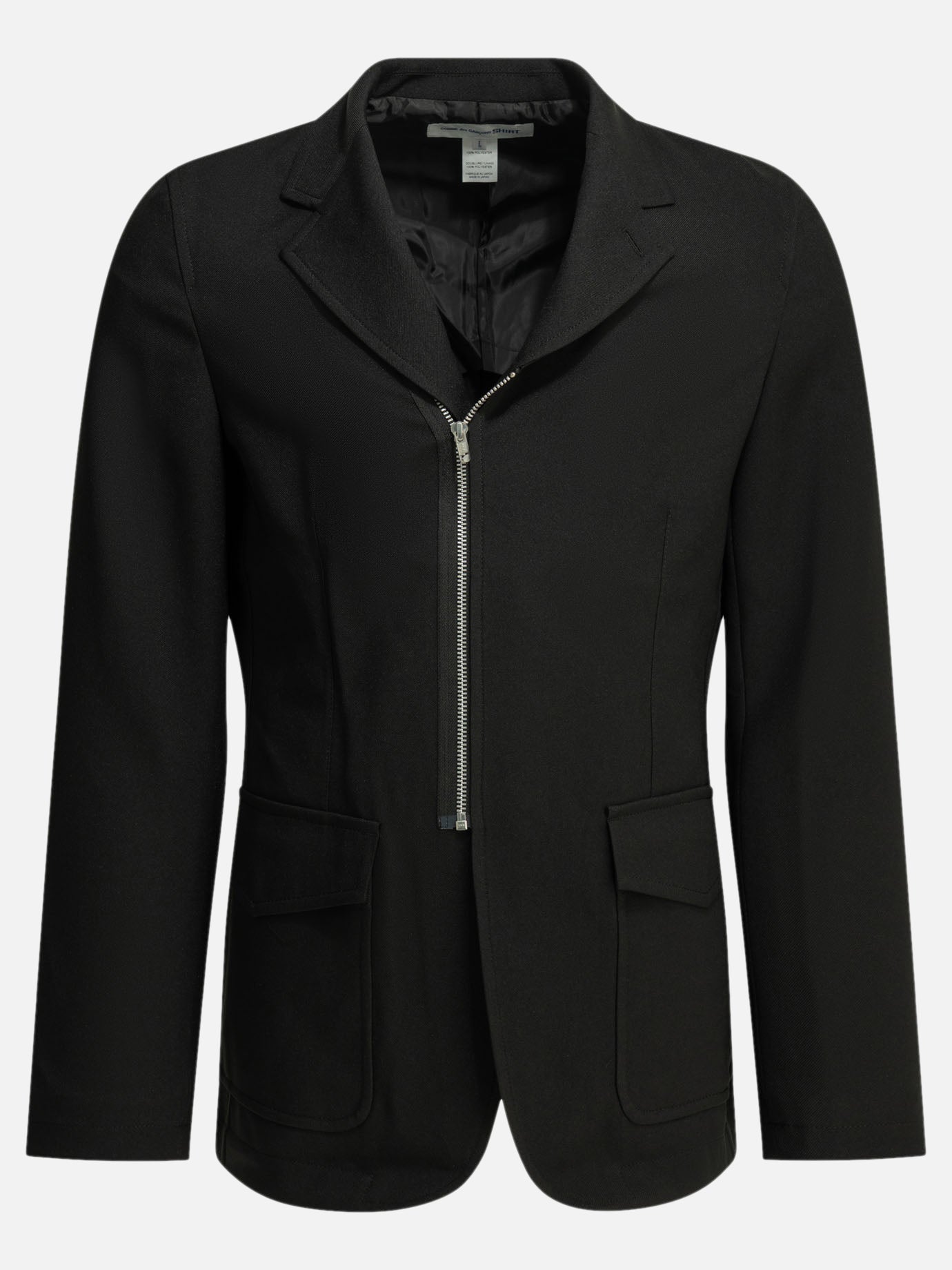 Blazer Solid colour  Nero - Comme Des Garçons Shirt Uomo | PDP | VIETTI Online Store | Zoom-Modal
