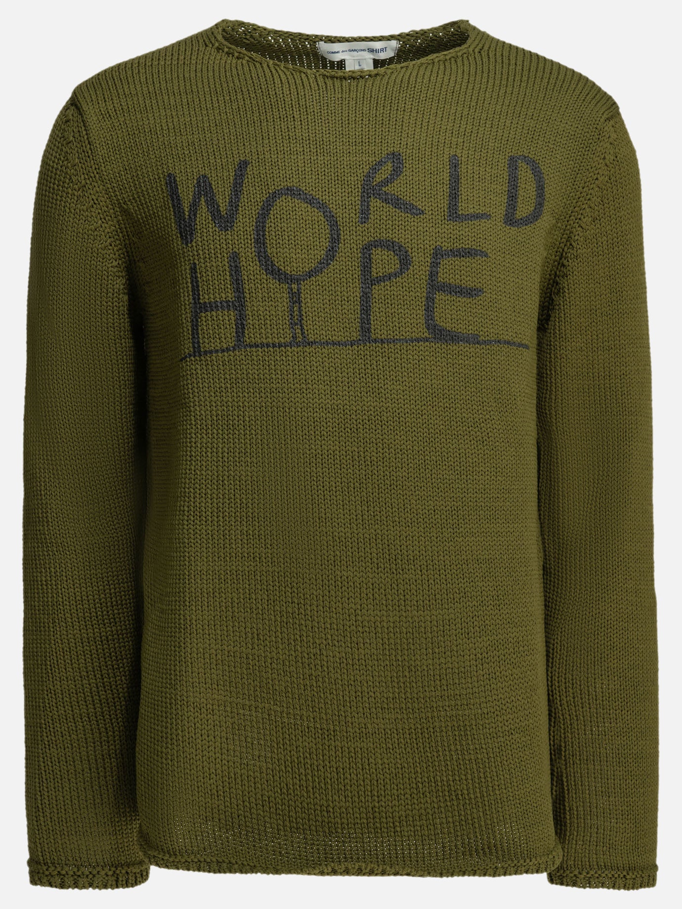 Crewneck sweaters Logo  Green - Comme Des Garçons Shirt Men | PDP | VIETTI Online Store | Zoom-Modal
