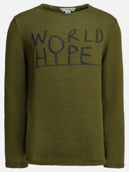 Crewneck sweaters Logo  Green - Comme Des Garçons Shirt Men | PLP | VIETTI Online Store 
