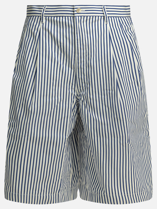 Formal shorts Striped  White - Comme Des Garçons Shirt Men | PLP | VIETTI Online Store 
