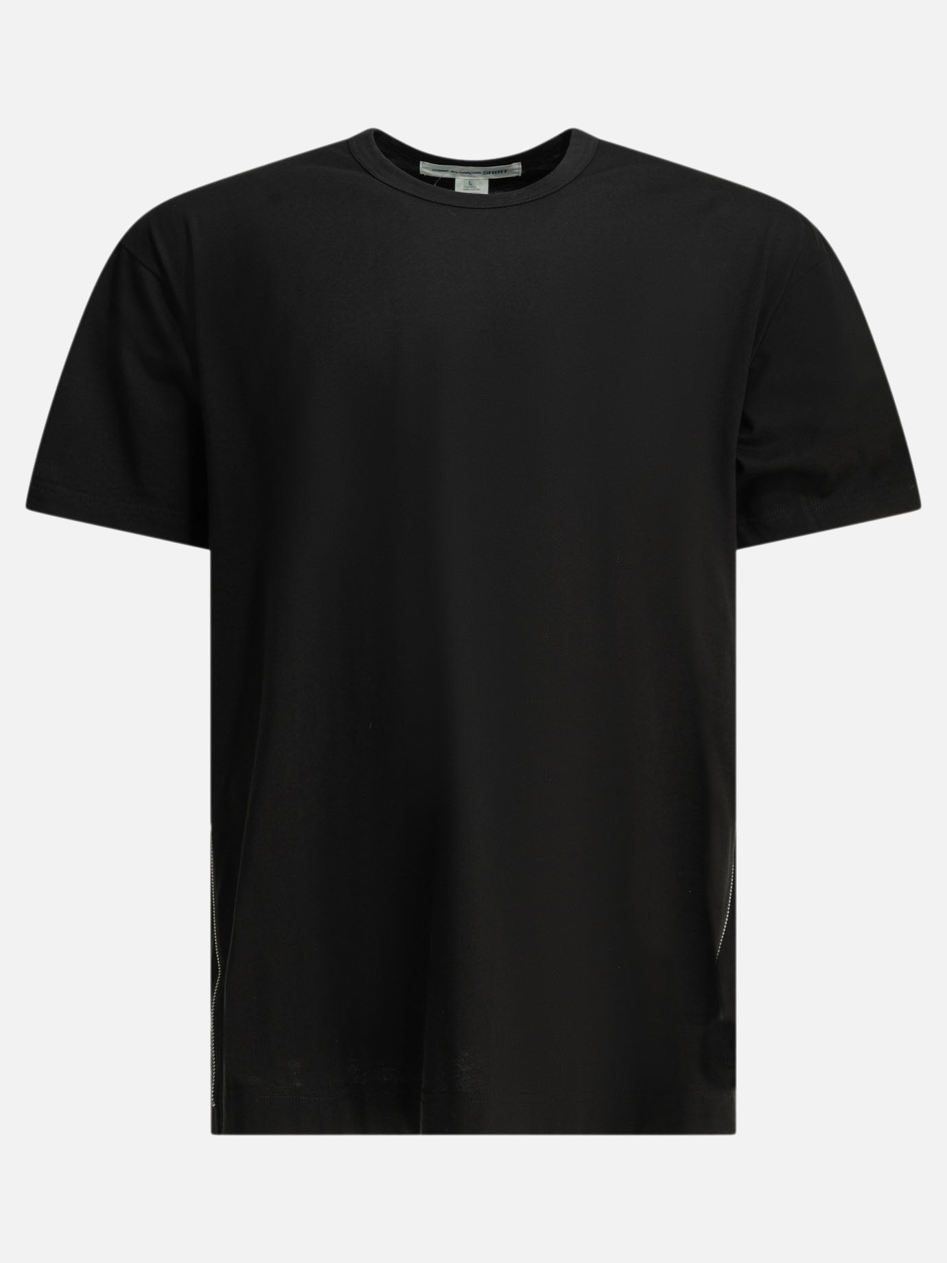 Crewneck t-shirts Solid colour  Black - Comme Des Garçons Shirt Men | PDP | VIETTI Online Store | thumbnail