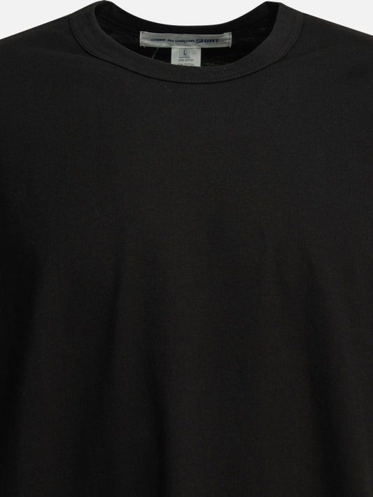 Comme Des Garçons Shirt Crew-neck T-shirt with zipper detail Black


