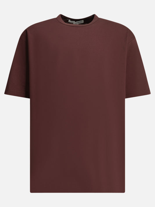Comme Des Garçons Shirt Crew-neck T-shirt with reverse logo Bordeaux

