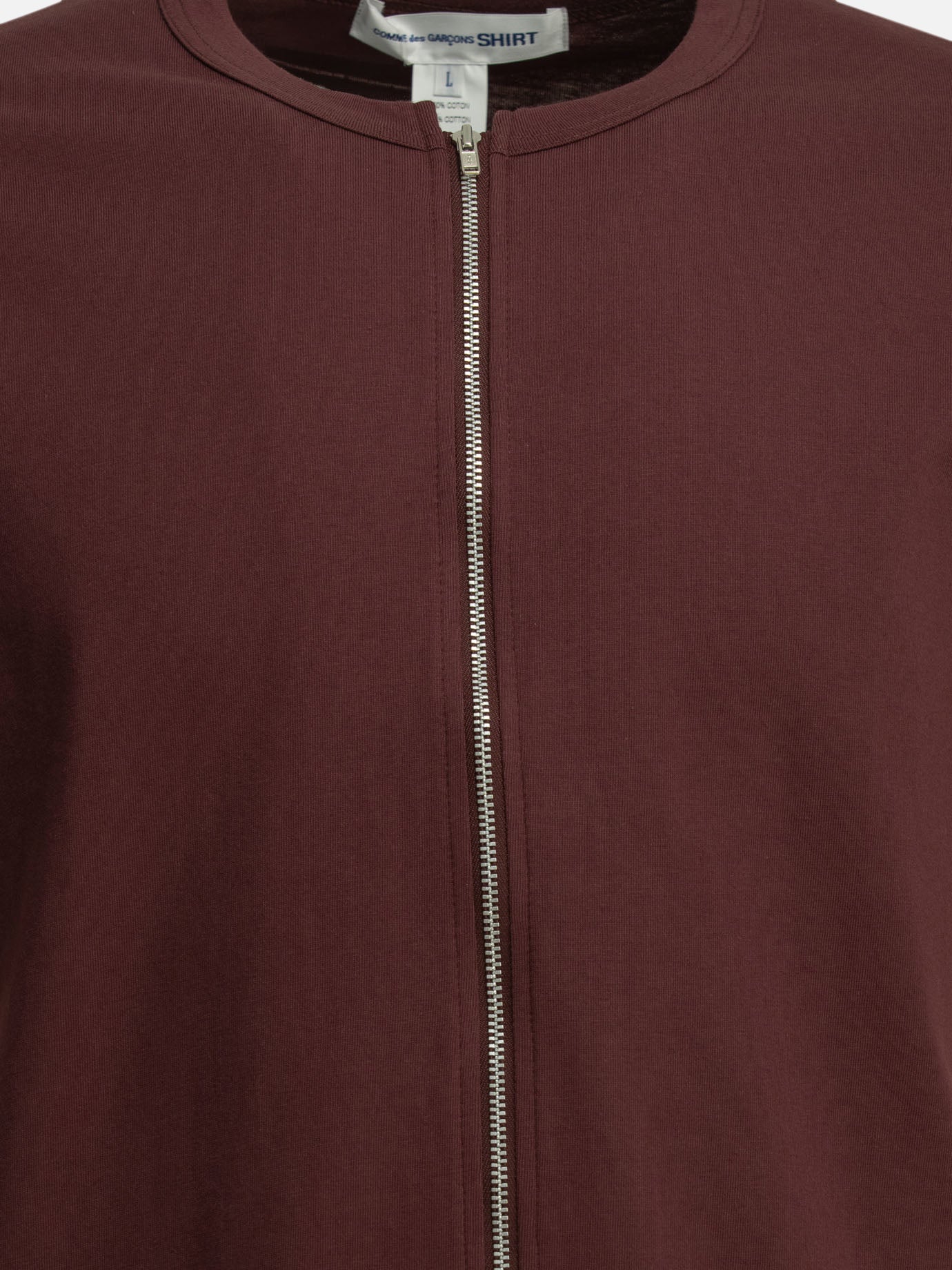 Crewneck t-shirts Solid colour  Bordeaux - Comme Des Garçons Shirt Men | PDP | VIETTI Online Store | Zoom-Modal_3
