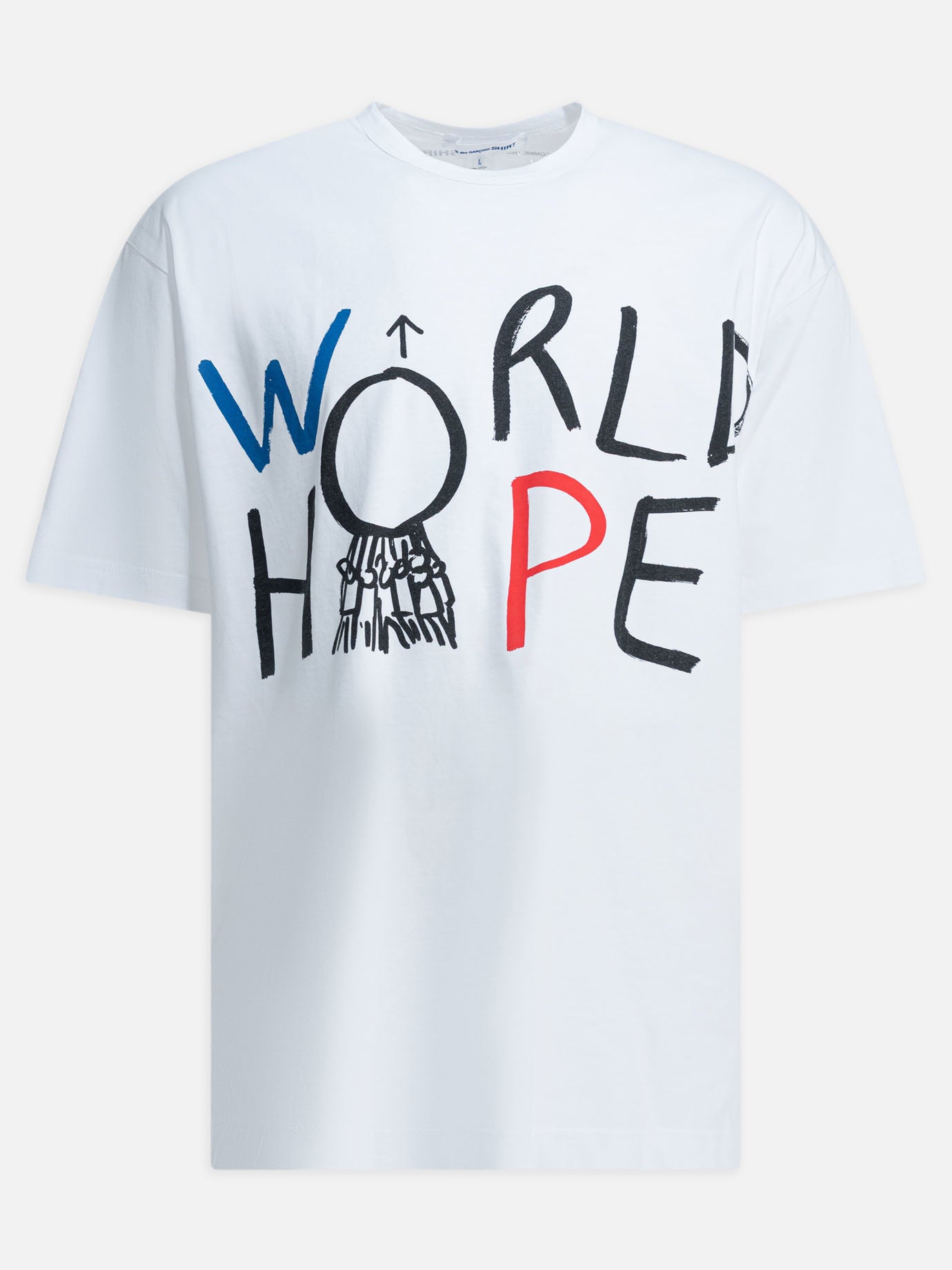 Crewneck t-shirts Graphics  White - Comme Des Garçons Shirt Men | PDP | VIETTI Online Store | thumbnail