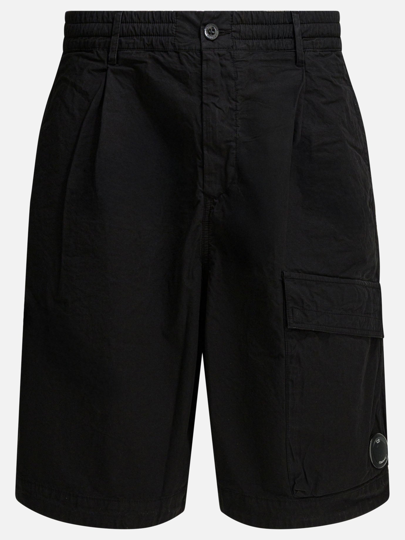 Cargo shorts Solid colour  Black - C.P. Company Men | PDP | VIETTI Online Store | thumbnail