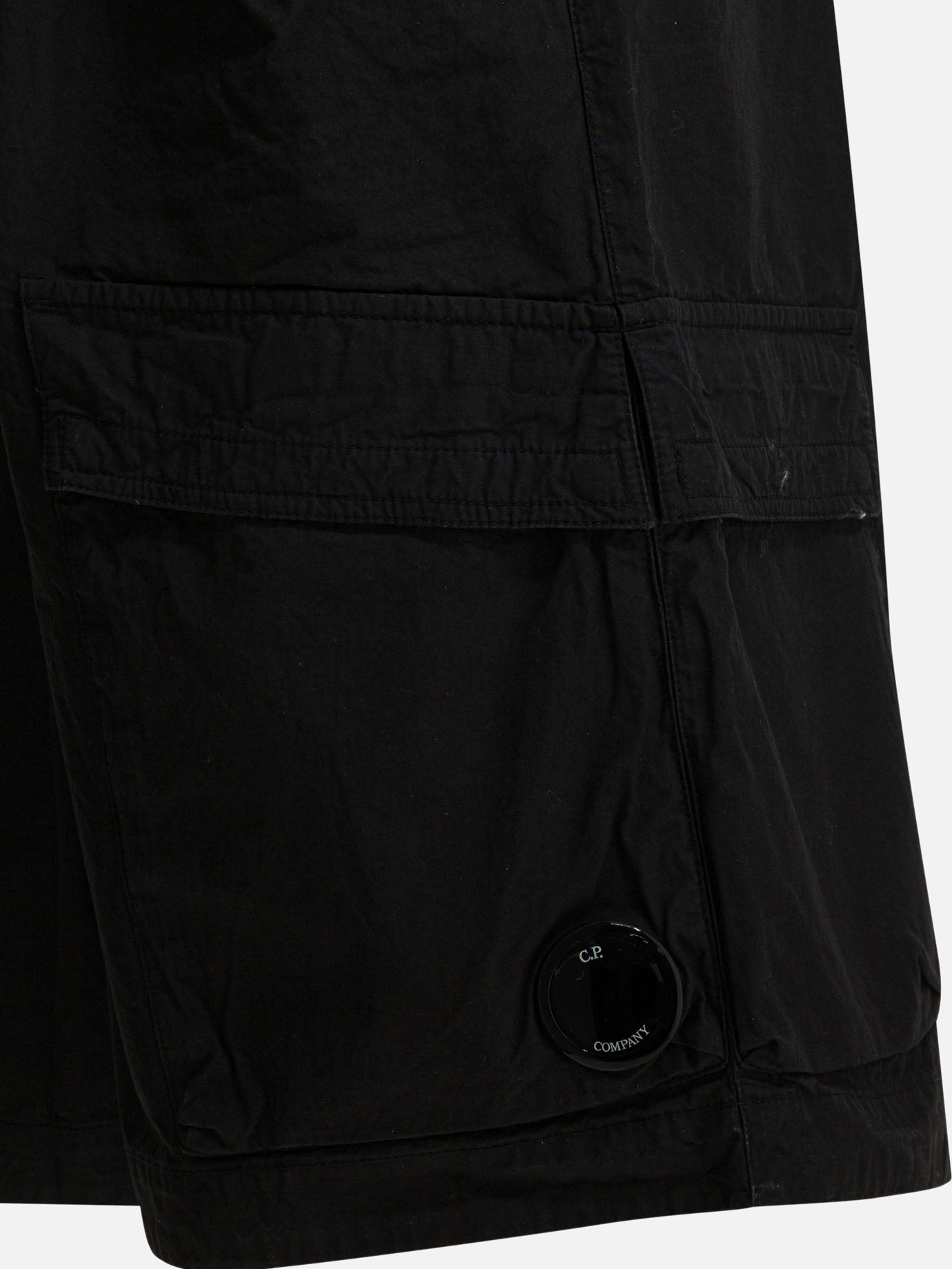 Cargo shorts Solid colour  Black - C.P. Company Men | PDP | VIETTI Online Store | thumbnail_4