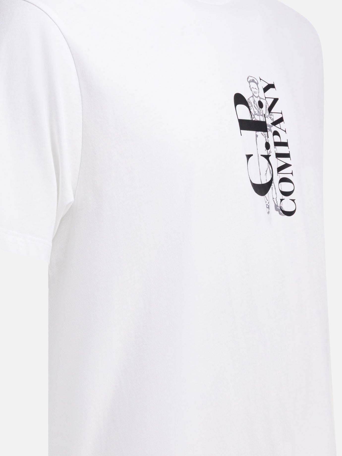 Crewneck t-shirts Logo  White - C.P. Company Men | PDP | VIETTI Online Store | thumbnail_4