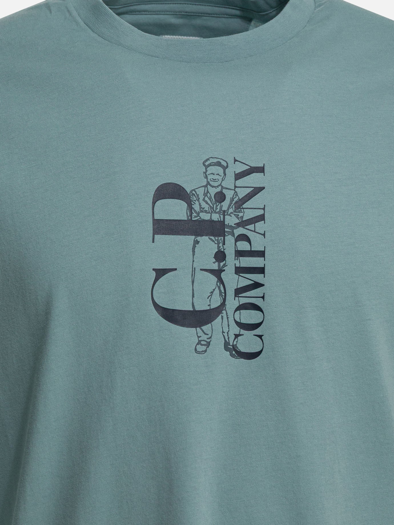 Crewneck t-shirts Logo  Light blue - C.P. Company Men | PDP | VIETTI Online Store | Zoom-Modal_3
