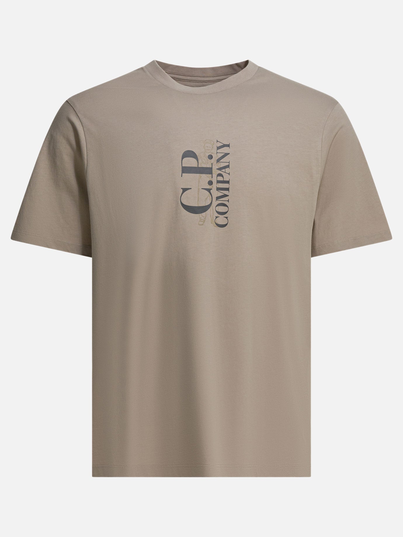 Crewneck t-shirts Logo  Grey - C.P. Company Men | PDP | VIETTI Online Store | thumbnail