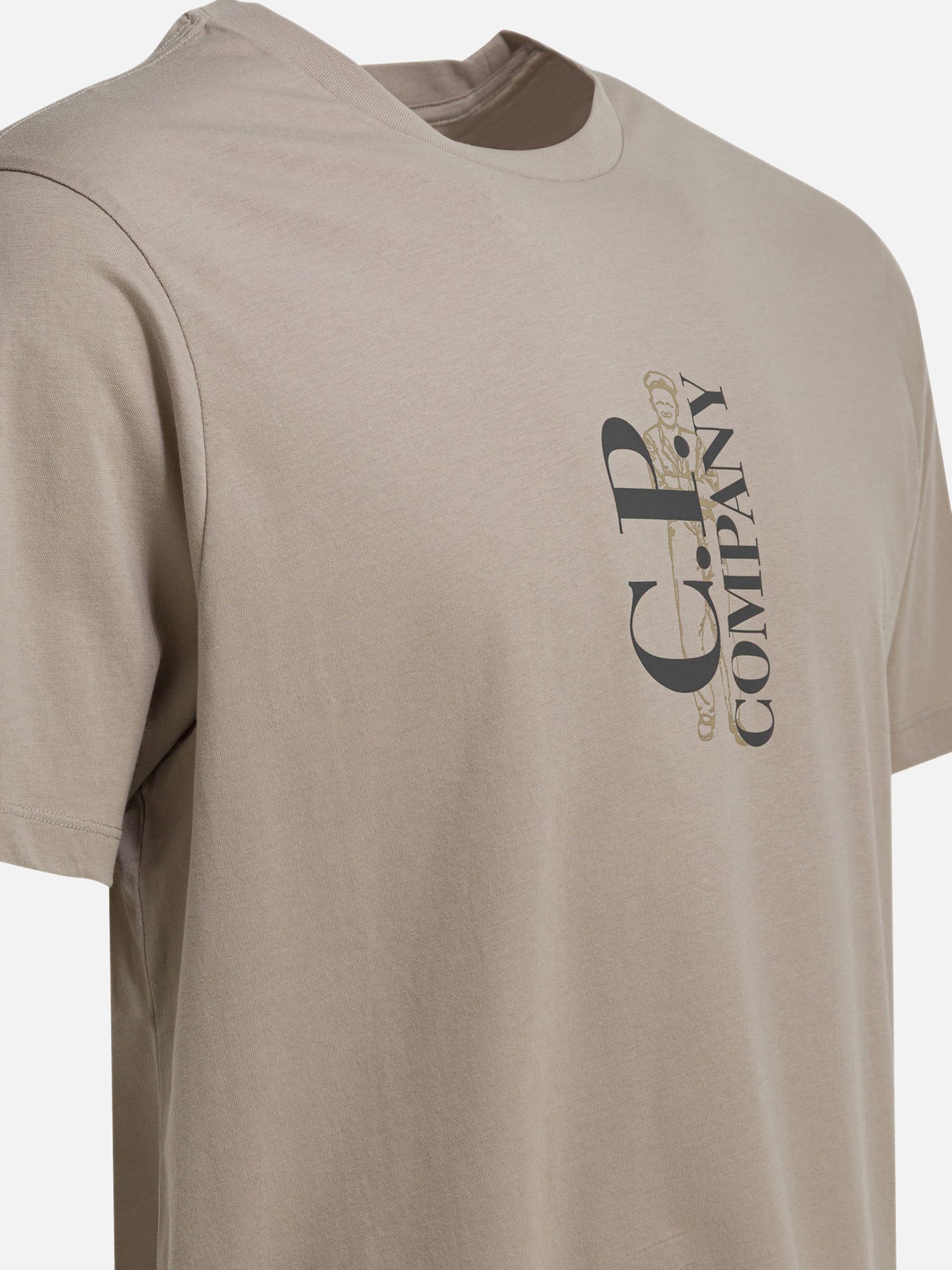 Crewneck t-shirts Logo  Grey - C.P. Company Men | PDP | VIETTI Online Store | Zoom-Modal_4
