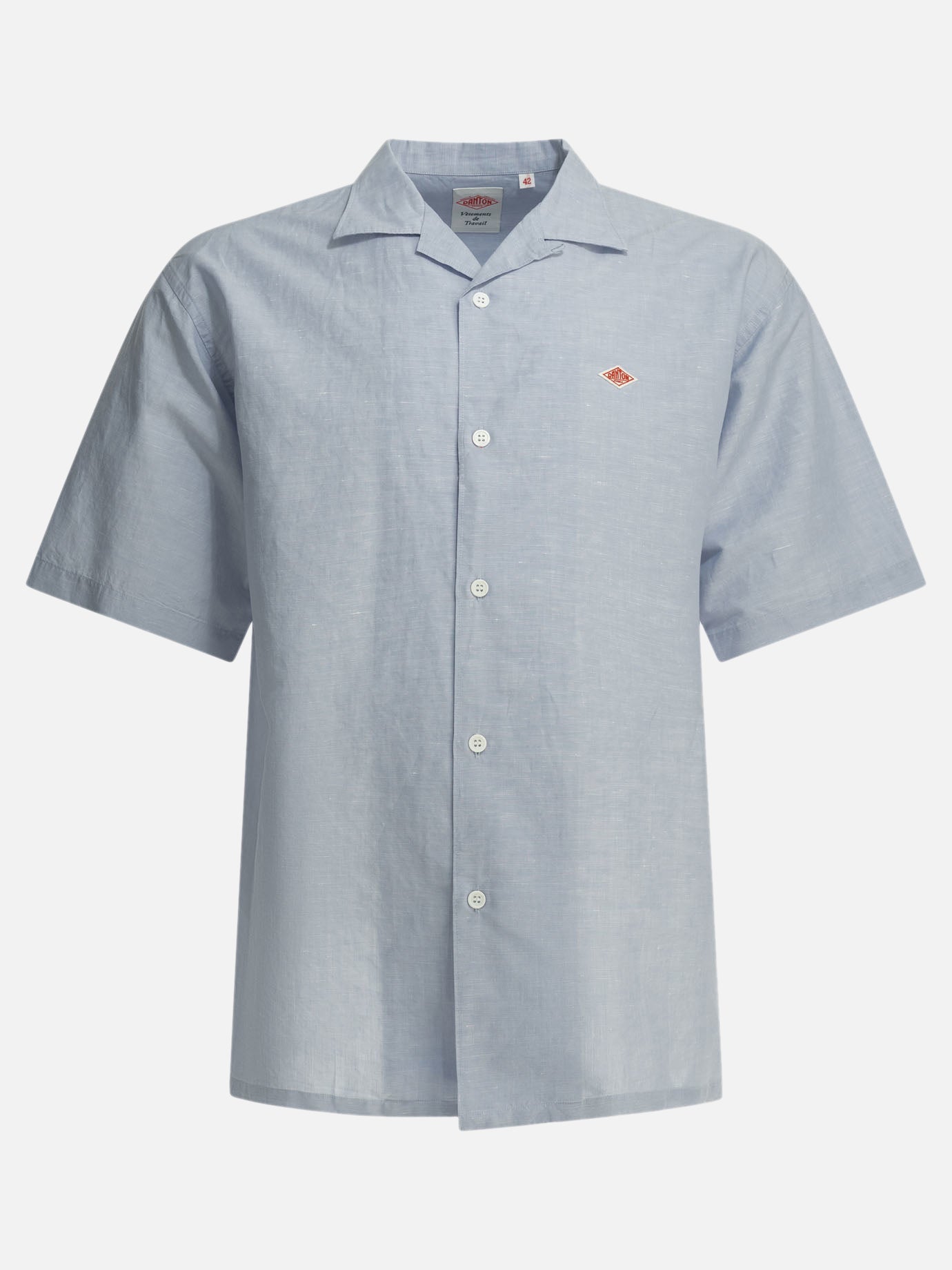 Casual shirts Solid colour  Light blue - Danton Men | PDP | VIETTI Online Store | Zoom-Modal
