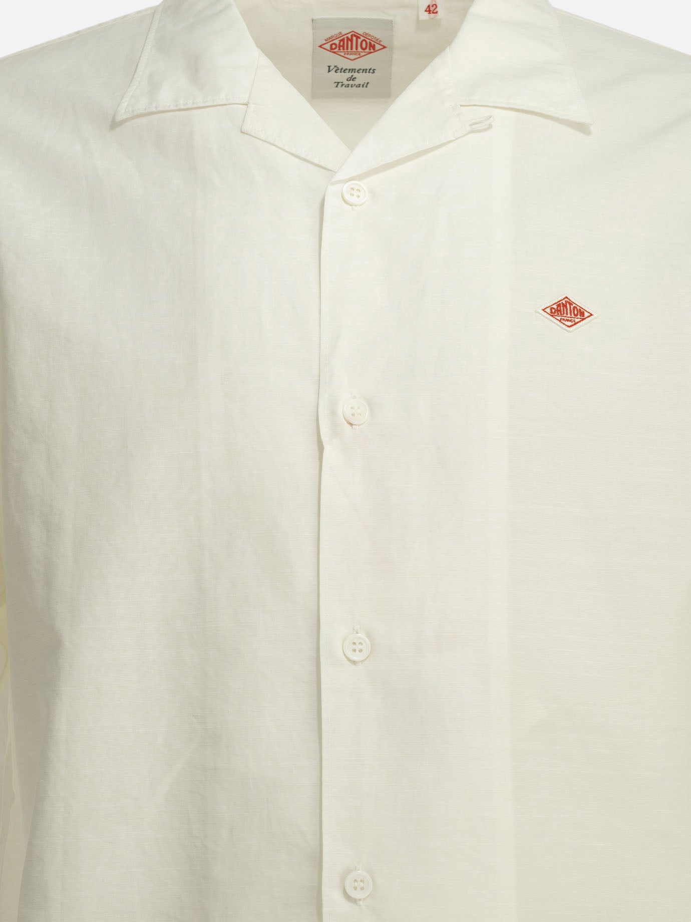 Casual shirts Solid colour  White - Danton Men | PDP | VIETTI Online Store | thumbnail_3