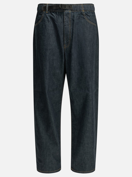 Wide-leg jeans Solid colour  Blue - Danton Men | PDP | VIETTI Online Store 
