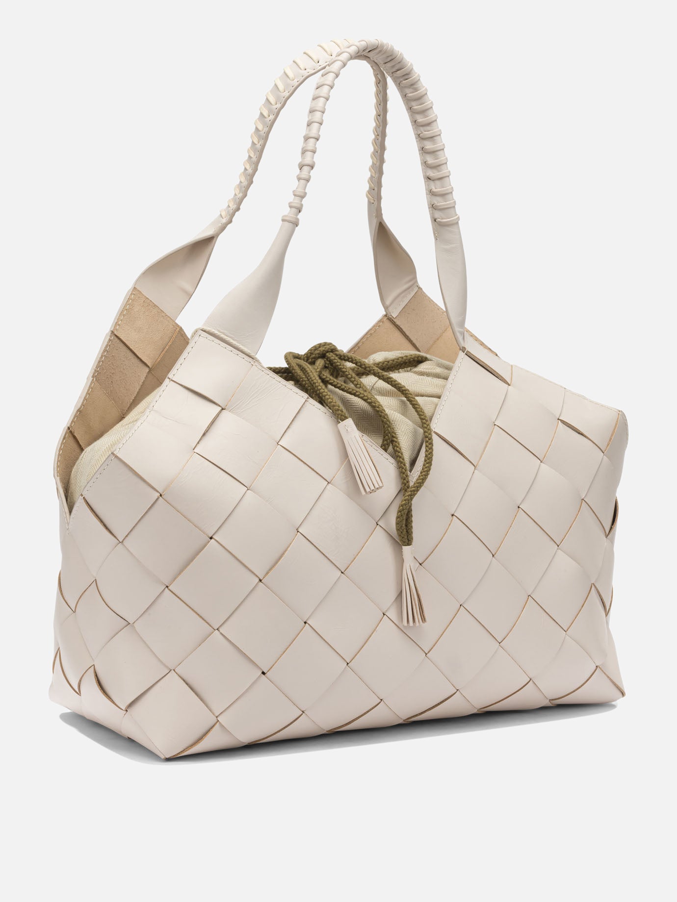 Medium bags 100% cow leather  White - Dragon Diffusion Women | PDP | VIETTI Online Store | thumbnail_2