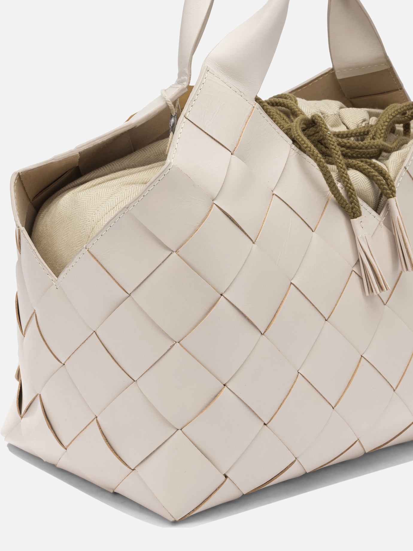 Medium bags 100% cow leather  White - Dragon Diffusion Women | PDP | VIETTI Online Store | thumbnail_4