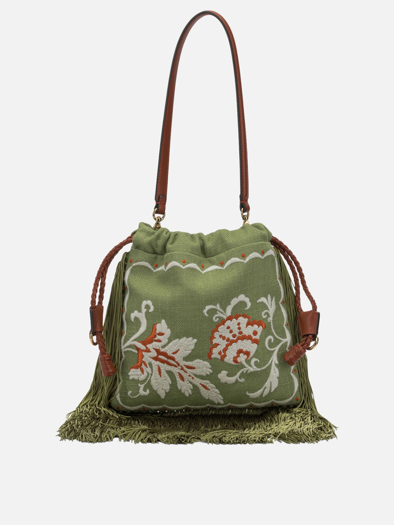 Borse piccole 70% linen 30% viscose - Other fabric: 90% wool 10% viscose - Other fabric: 100% acetate  Verde - Etro Donna | PDP | VIETTI Online Store | Zoom-Modal
