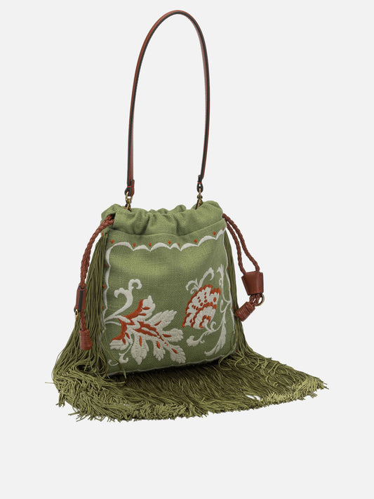 Borse piccole 70% linen 30% viscose - Other fabric: 90% wool 10% viscose - Other fabric: 100% acetate  Verde - Etro Donna | PLP | VIETTI Online Store | 2
