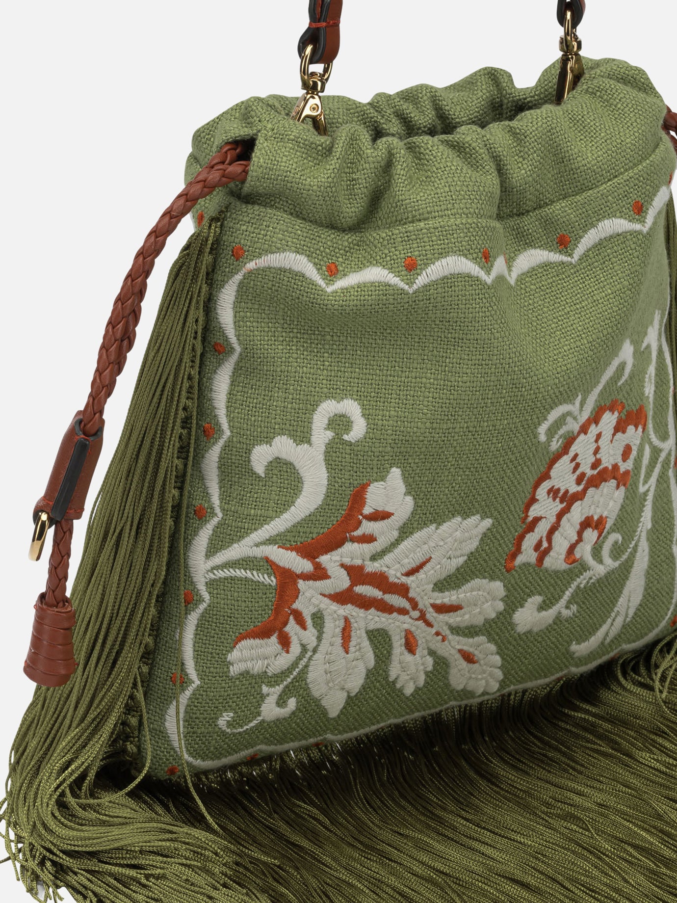 Borse piccole 70% linen 30% viscose - Other fabric: 90% wool 10% viscose - Other fabric: 100% acetate  Verde - Etro Donna | PDP | VIETTI Online Store | thumbnail_4