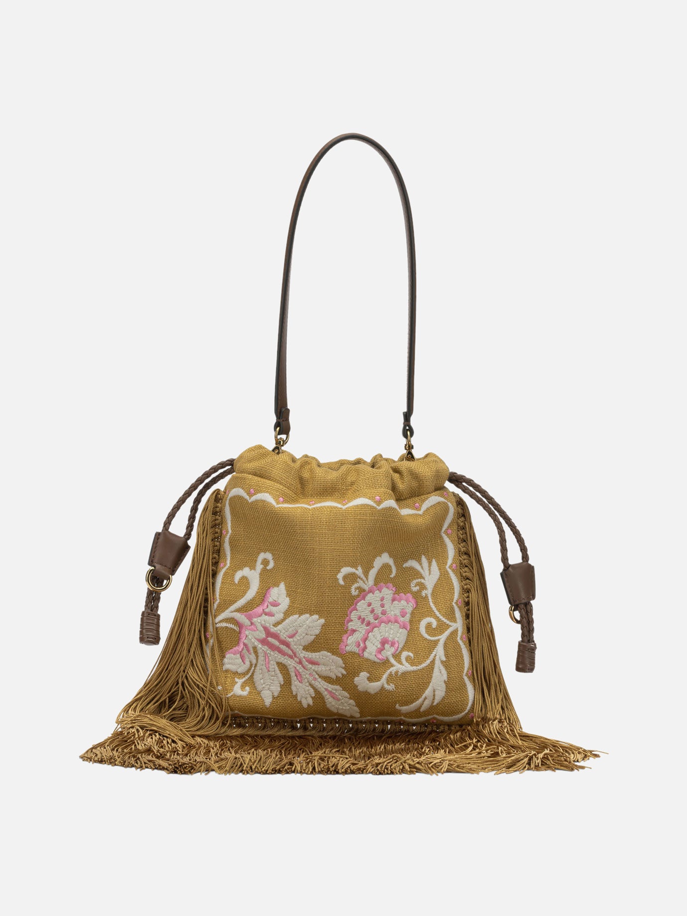 Borse piccole 70% linen 30% viscose - Other fabric: 90% wool 10% viscose - Other fabric: 100% acetate  Giallo - Etro Donna | PDP | VIETTI Online Store | Zoom-Modal
