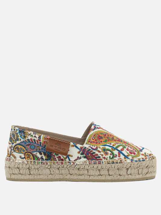 Espadrilles basse 100% cotton  Bianco - Etro Donna | PLP | VIETTI Online Store 
