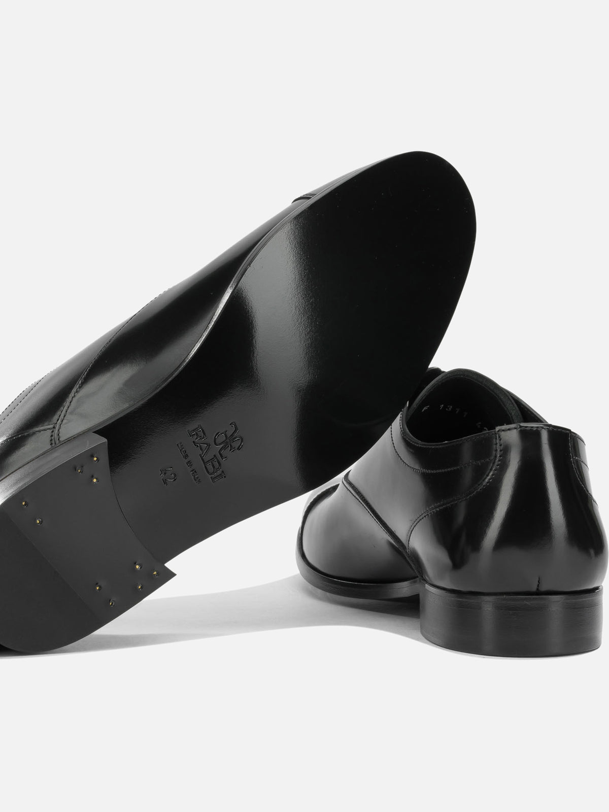 Fabi Leather brogues Black