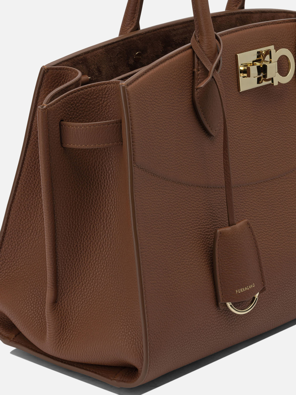 Ferragamo Borsa a mano "Studio Soft" media Marrone - VIETTI
