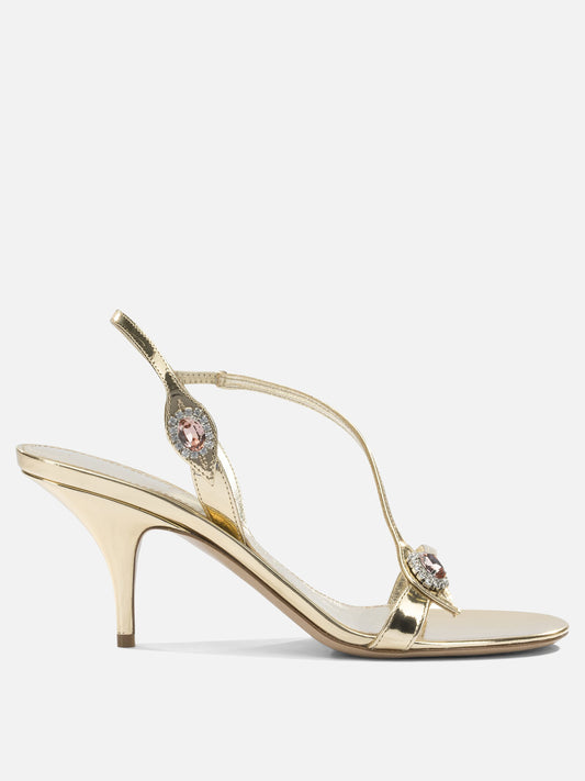 Heeled sandals 0787893  Gold - Ferragamo Women | PDP | VIETTI Online Store 
