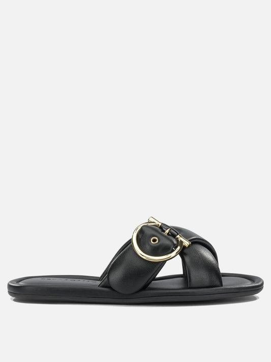 Slides 0793710  Black - Ferragamo Women | PLP | VIETTI Online Store 
