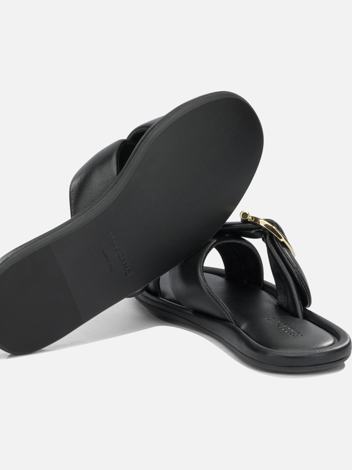 Slides 0793710  Black - Ferragamo Women | PDP | VIETTI Online Store | thumbnail_5