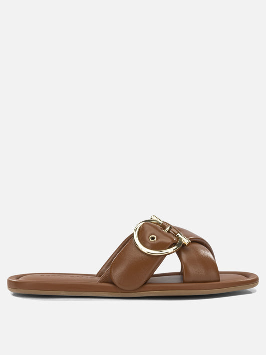 Ferragamo "Elyzia" slides Brown

