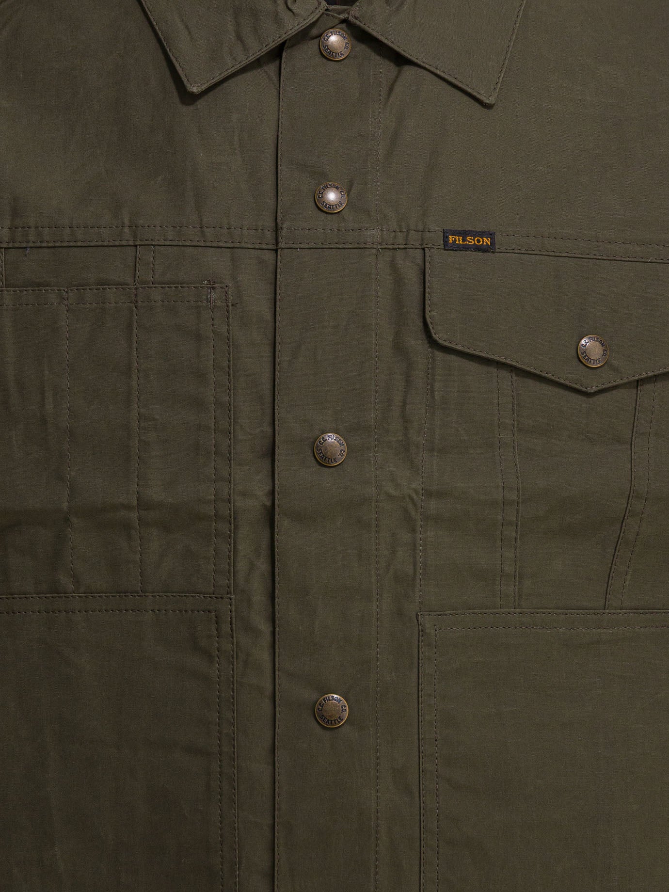 Giacche overshirt Solid colour  Verde - Filson Uomo | PDP | VIETTI Online Store | thumbnail_3