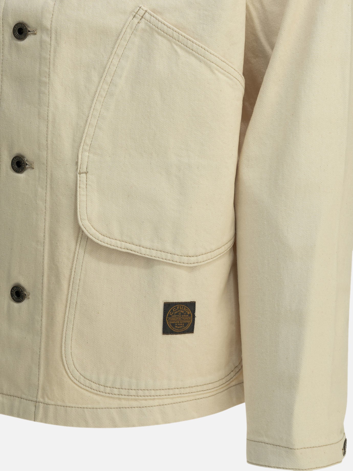 Denim jackets Solid colour  White - Filson Men | PDP | VIETTI Online Store | thumbnail_3