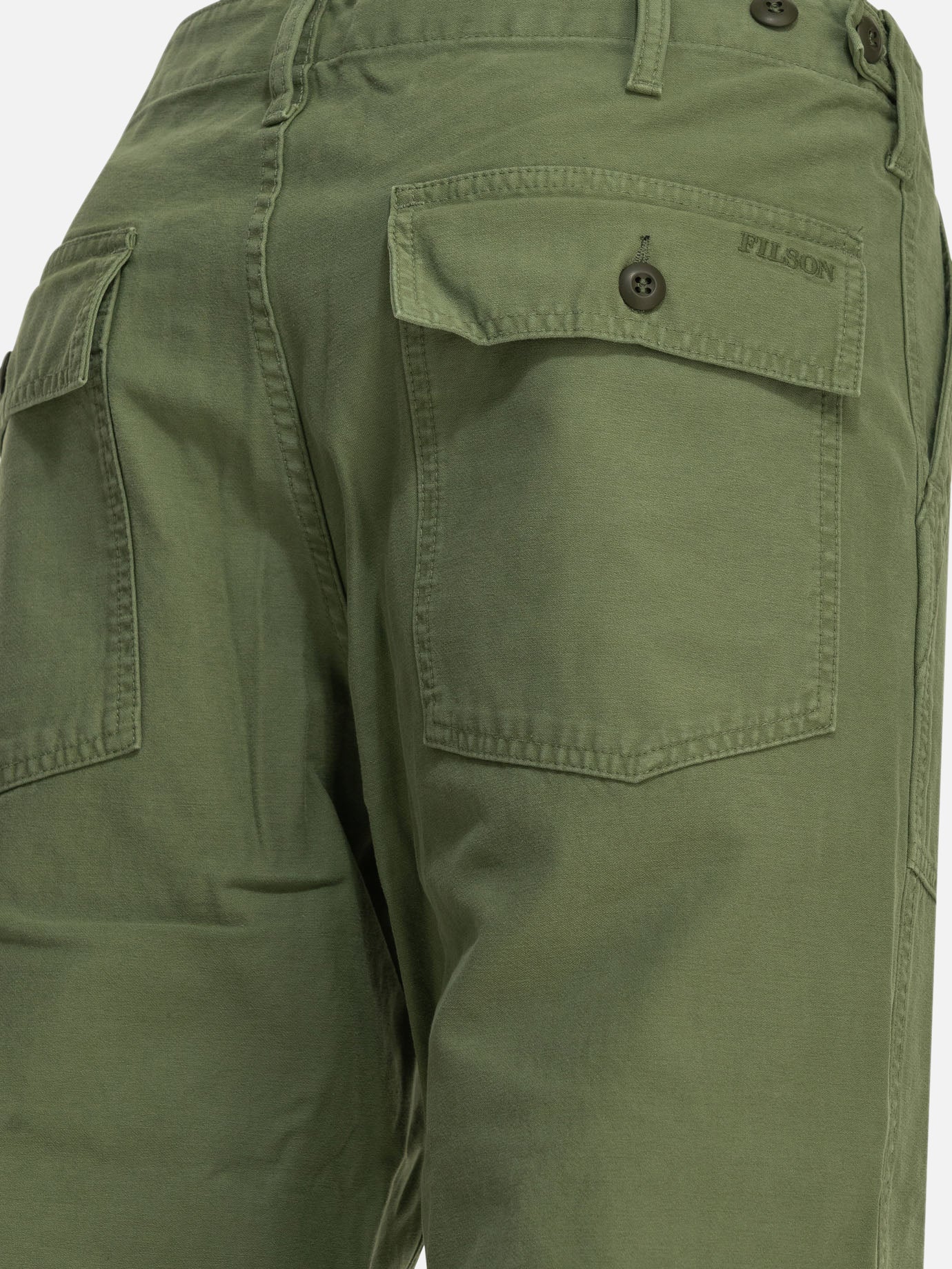 Leisure trousers Solid colour  Green - Filson Men | PDP | VIETTI Online Store | thumbnail_3