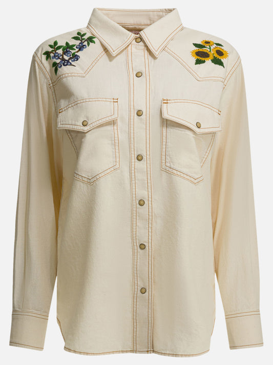 Casual shirts Embroidered  White - Filson Women | PLP | VIETTI Online Store 
