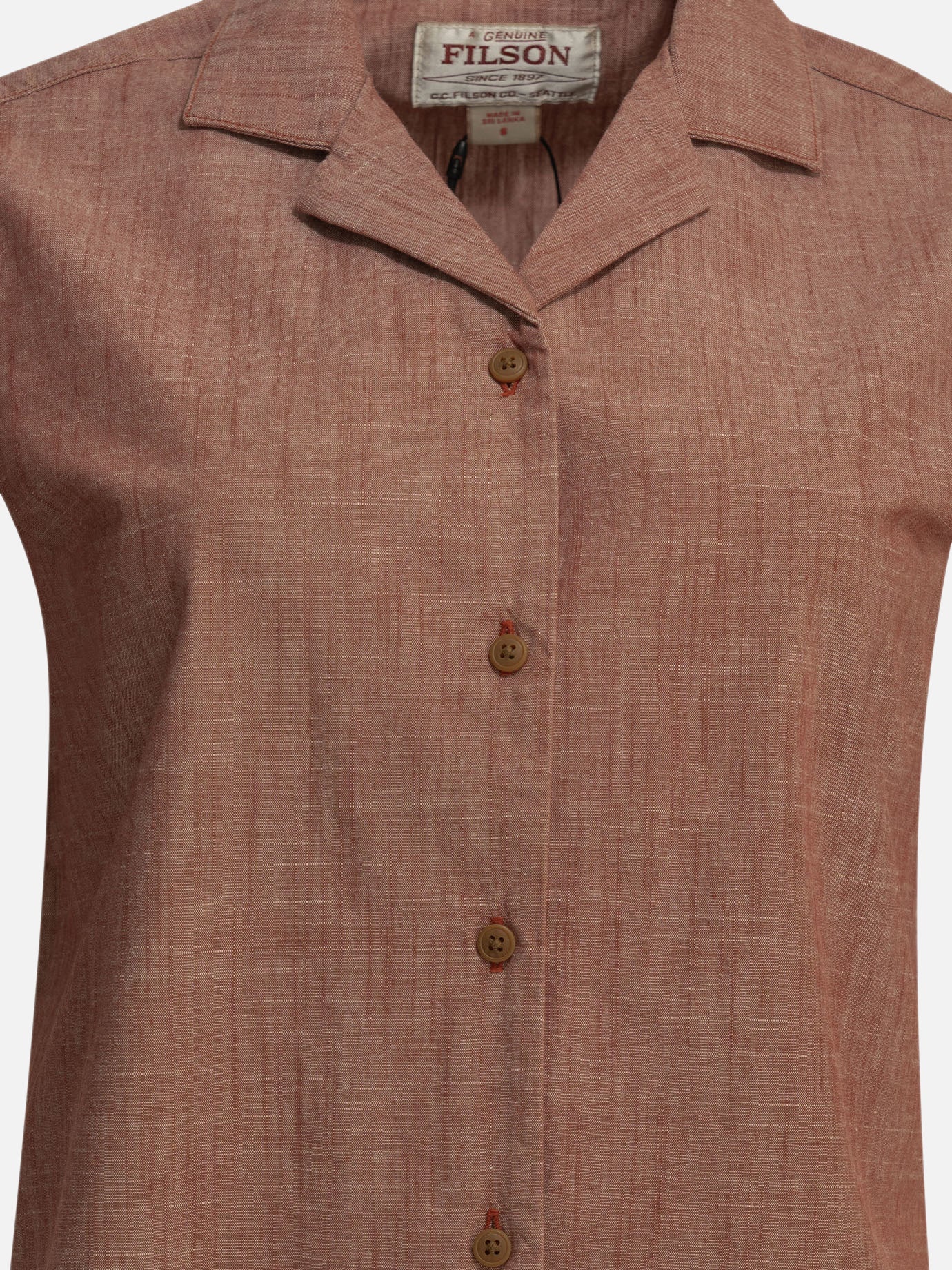 Casual shirts Solid colour  Red - Filson Women | PDP | VIETTI Online Store | thumbnail_3