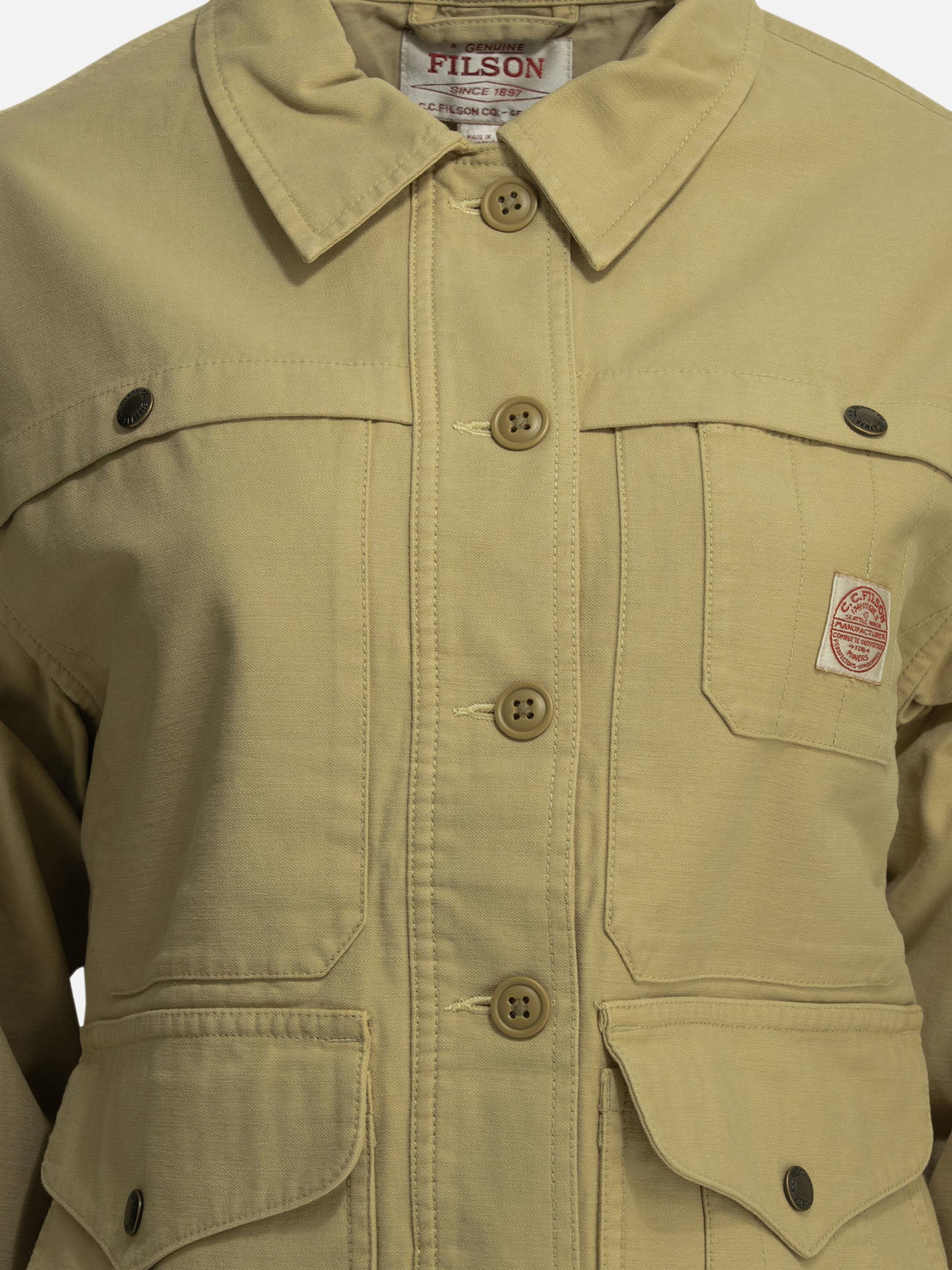 Overshirt jackets Logo  Beige - Filson Women | PDP | VIETTI Online Store | Zoom-Modal_3

