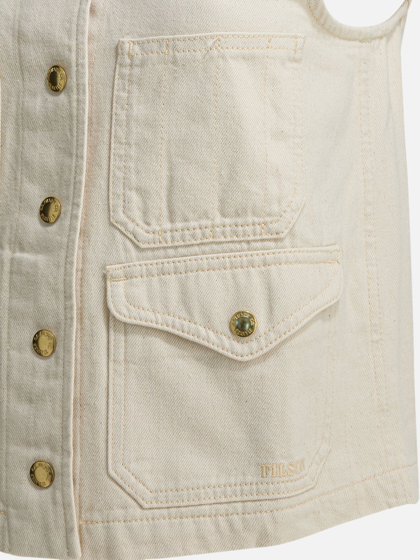Giacche smanicate Solid colour  Bianco - Filson Donna | PDP | VIETTI Online Store | Zoom-Modal_3
