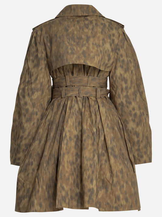 Raincoats & Trench coats Animal print  Beige - Ganni Women | PLP | VIETTI Online Store | 2
