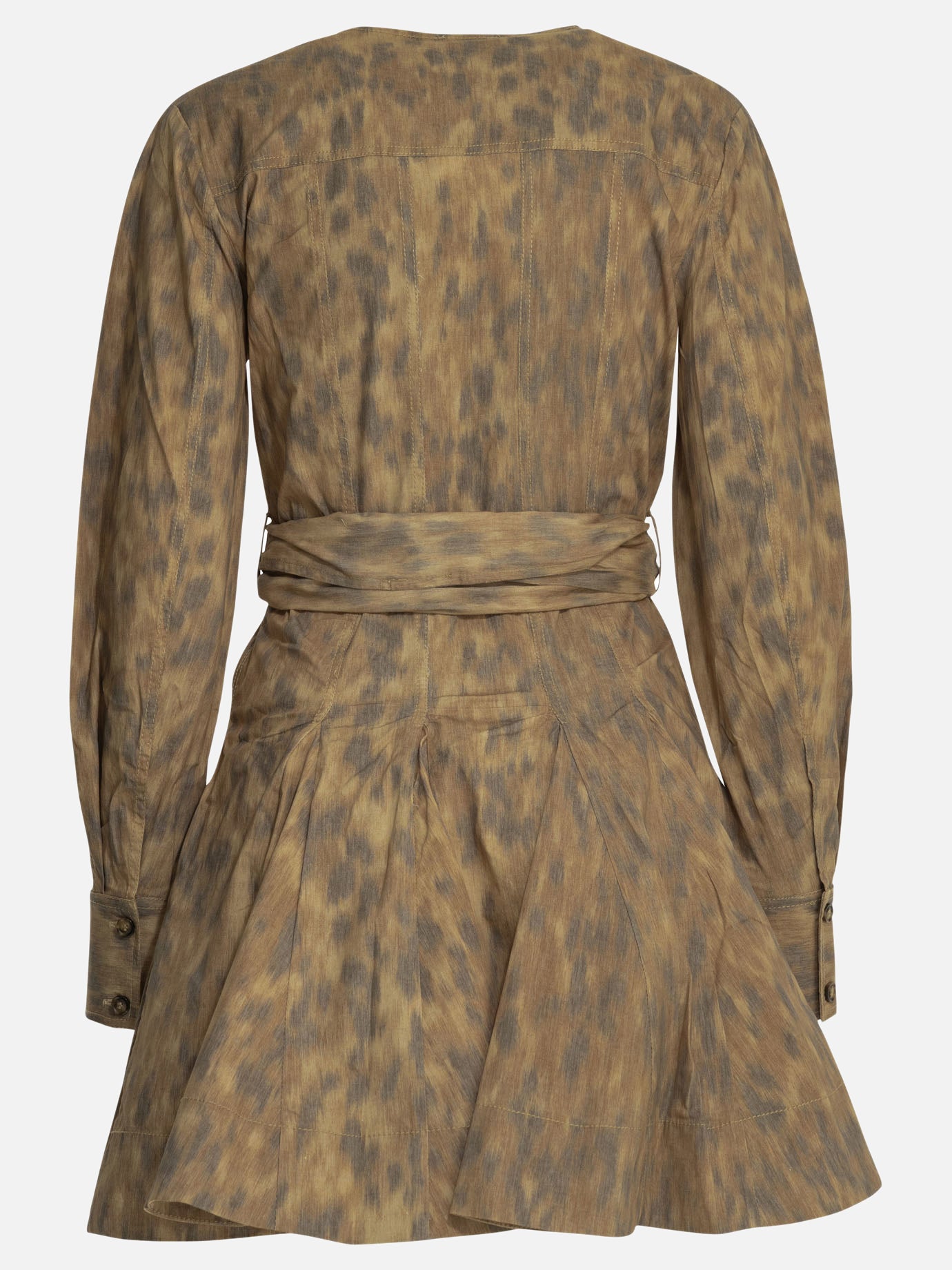 Mini dresses Animal print  Beige - Ganni Women | PDP | VIETTI Online Store | thumbnail_2