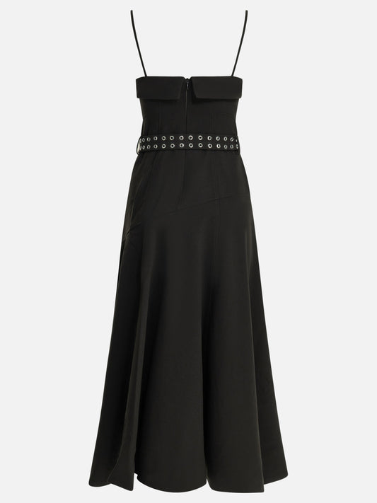 Long dresses Solid colour  Black - Ganni Women | PDP | VIETTI Online Store | 2
