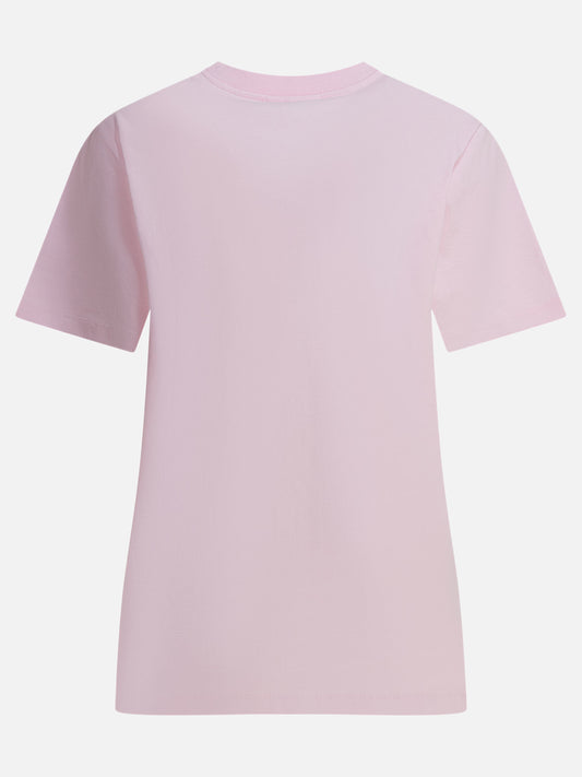 T-shirt girocollo Logo  Rosa - Ganni Donna | PDP | VIETTI Online Store | 2
