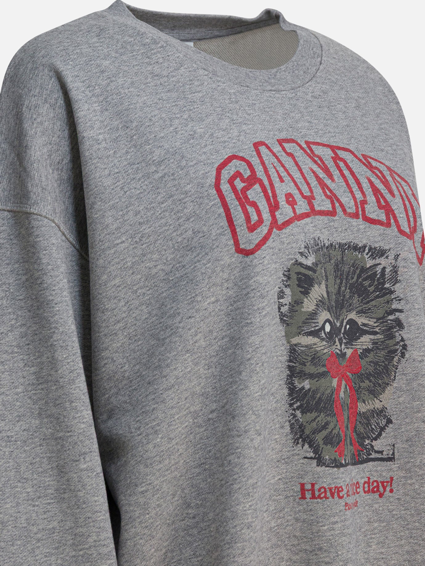 Felpe girocollo Logo  Grigio - Ganni Donna | PDP | VIETTI Online Store | Zoom-Modal_4
