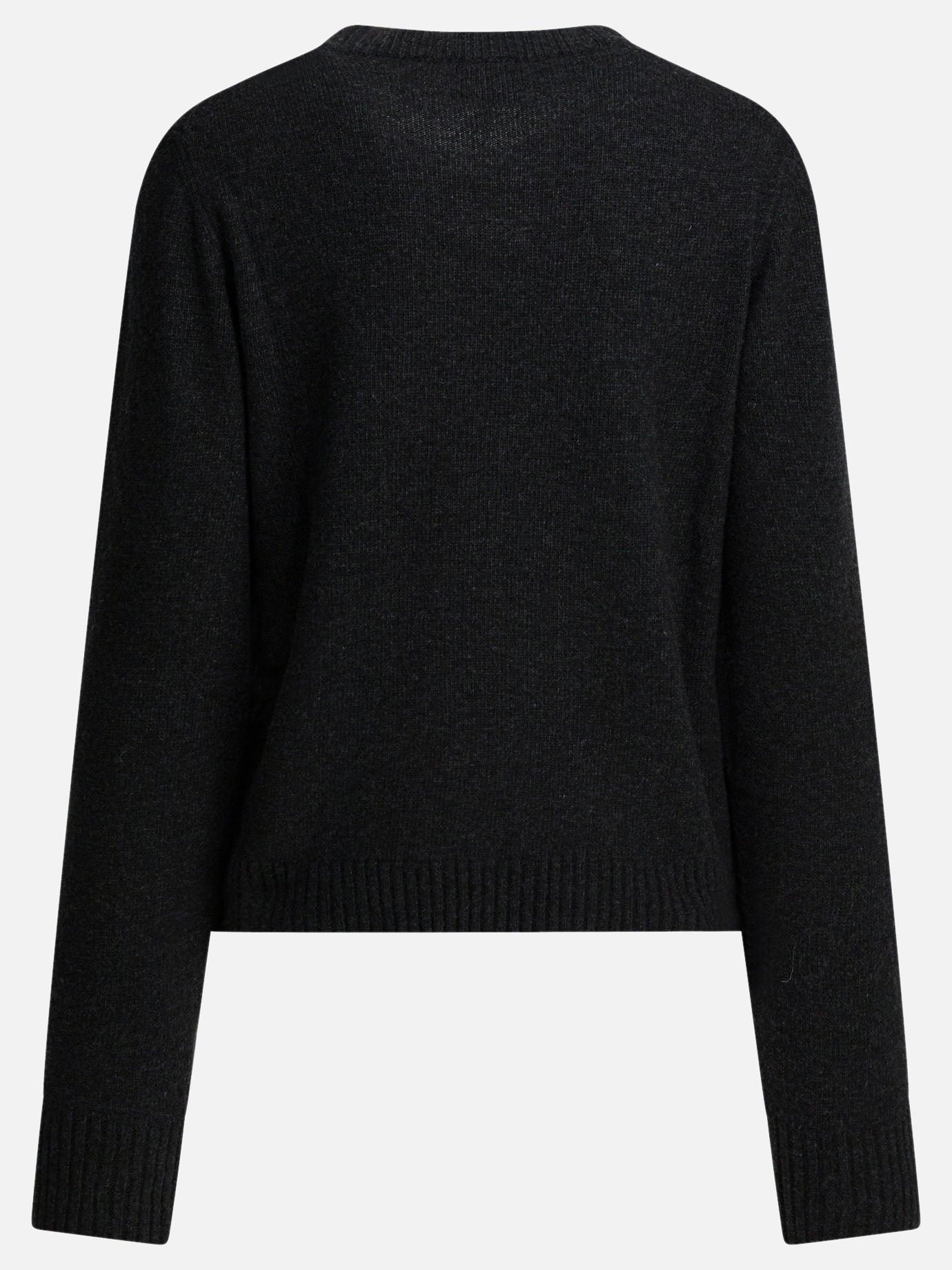 Crewneck sweaters 45% wool 35% recycled wool 20% recycled polyamide  Black - Ganni Women | PDP | VIETTI Online Store | Zoom-Modal_2
