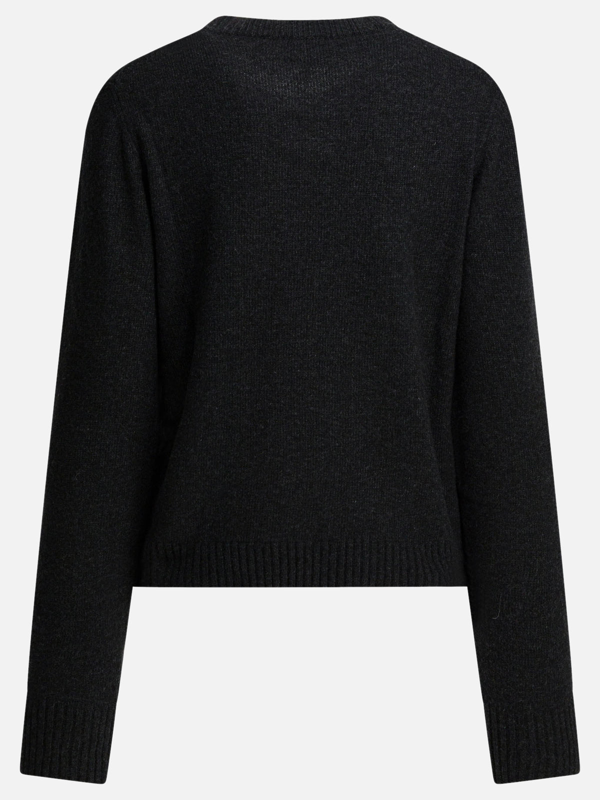 Ganni Wool sweater with print Black - VIETTI